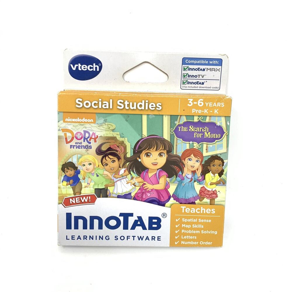 Vtech Innotab Learning Software Social Studies Nickelodeon Dora and Friends